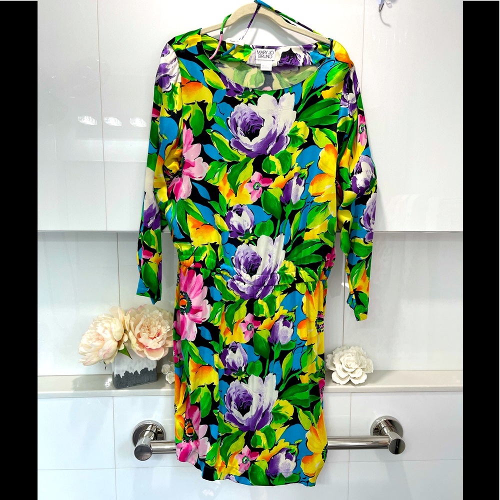 MARY JO BRUNO silk dress